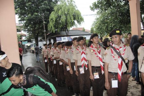 Persiapan upacara pembukaan
